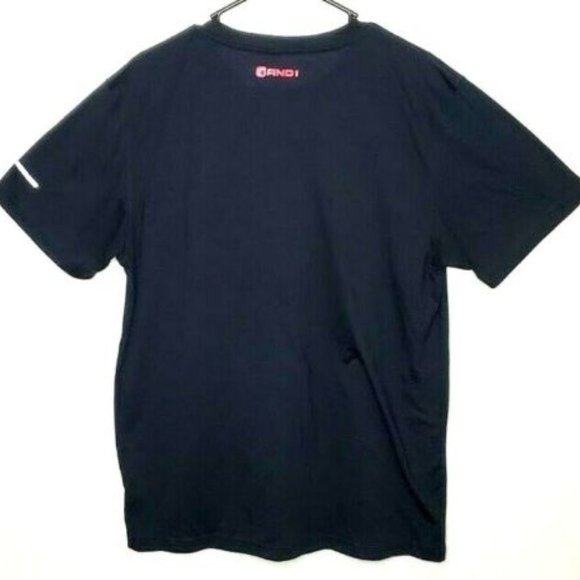 AND1 T Shirt Mens L Black Logo Red Pullover Tee Casual Size Large - Picture 3 of 6